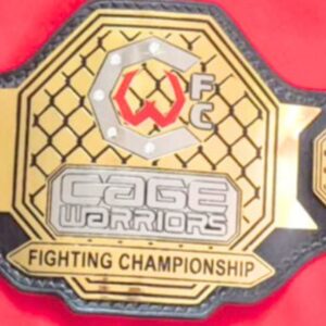 Cage Warriors championship replica belt heavyweight brass MMA title belt