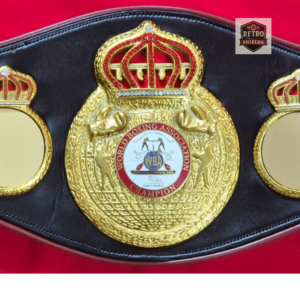 WBA Open Crown championship belt replica displayed as a premium boxing memorabilia piece