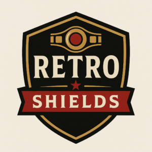 Retro Shields championship belt replica logo