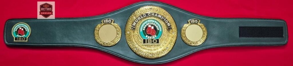 IBO World Championship Belt Replica – custom championship belt, image 2 of 3 | Retro Shields