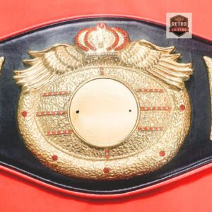 Customized Winged Championship Belt Mold Casting Black Color - Replica Championship Belt | Retro Shields