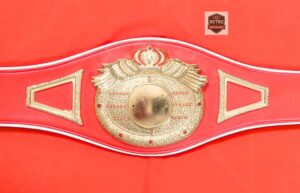 Customized Winged Championship Belt Mold Casting Red Color