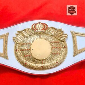 Customized Winged Championship Belt Mold Casting White Color - Replica Championship Belt | Retro Shields