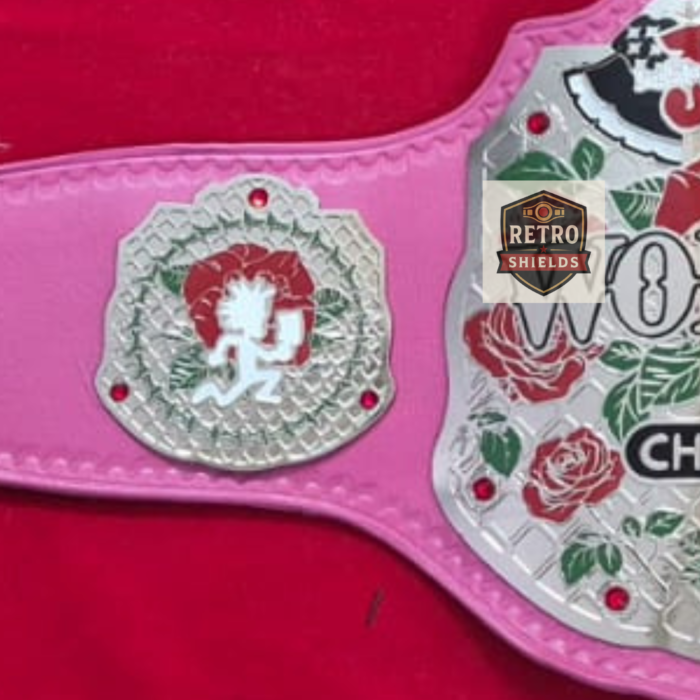 JCW Women’s World Championship Replica Belt – custom championship belt, image 3 of 4 | Retro Shields