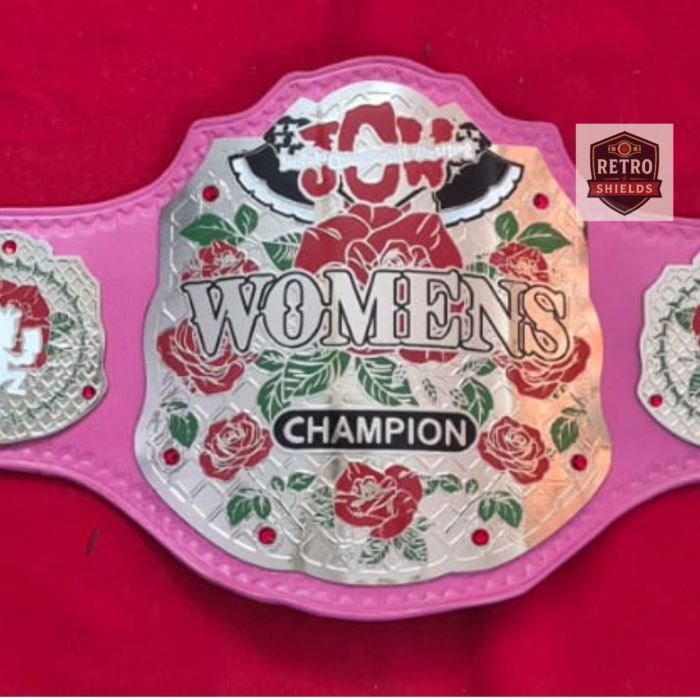 jcw womens (3) JCW Women's World Championship Replica Belt - Replica Championship Belt | Retro Shields