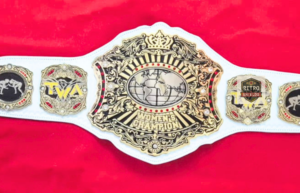 Women's Customizable Brass Championship Wrestling Belt - Replica Championship Belt | Retro Shields