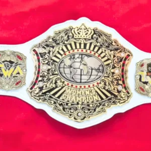 Women's Customizable Brass Championship Wrestling Belt - Replica Championship Belt | Retro Shields