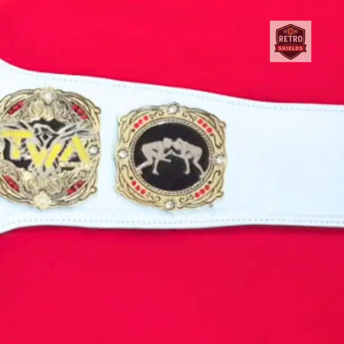 Women’s Customizable Brass Championship Wrestling Belt – custom championship belt, image 2 of 4 | Retro Shields