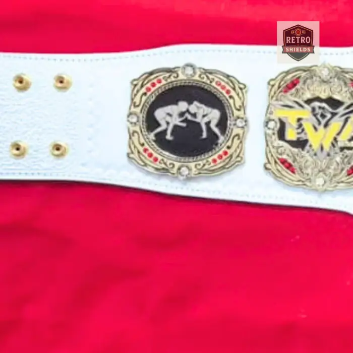 Women’s Customizable Brass Championship Wrestling Belt – custom championship belt, image 3 of 4 | Retro Shields