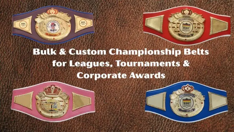 Bulk & Custom Championship Belts for Leagues, Tournaments & Corporate Awards