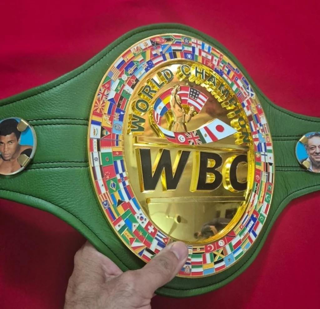 Green and gold WBC style replica belt from our Katie Taylor next fight and retirement guide