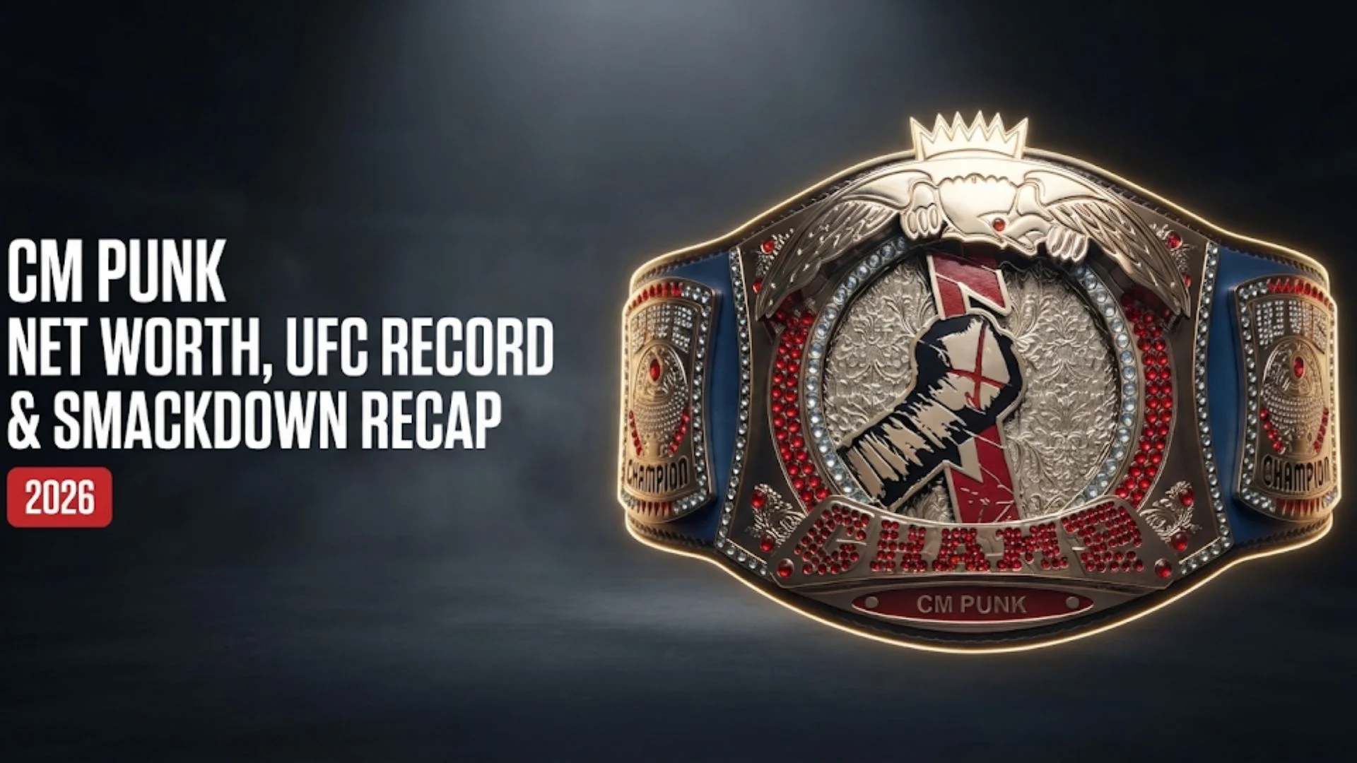 CM Punk holding the Undisputed WWE Championship