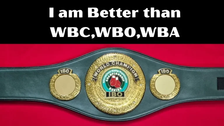 What Makes an IBO World Championship Belt Different From WBC or WBA?