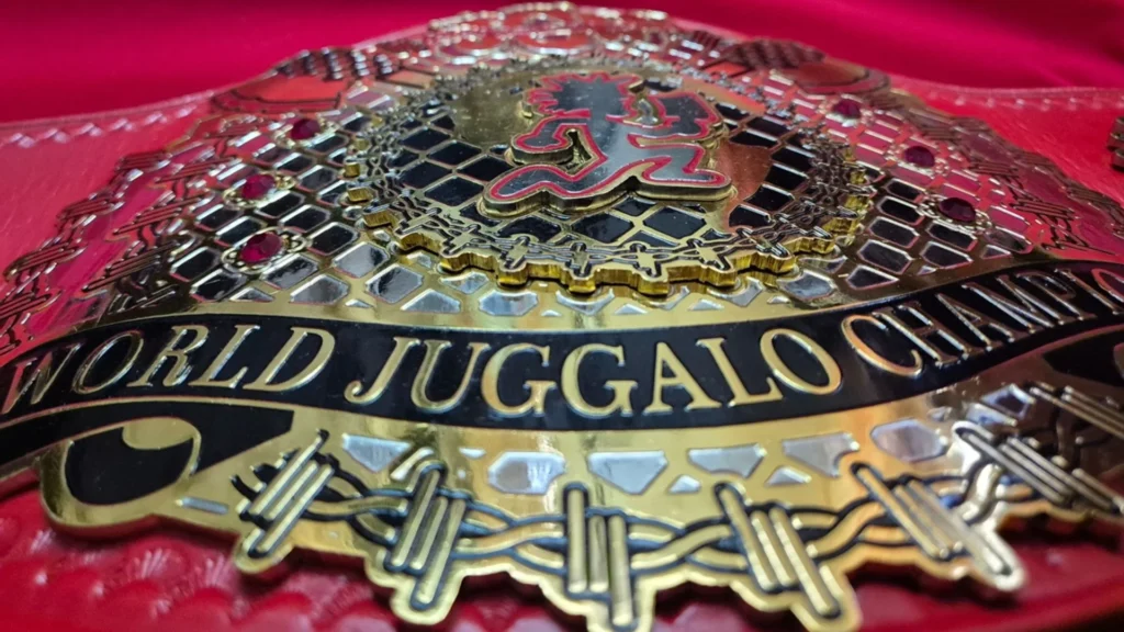 Etched brass center plate during production at the Retro Shields workshop